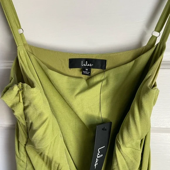 NWT Lulu's Green Bodycon Dress - Picture 7 of 7